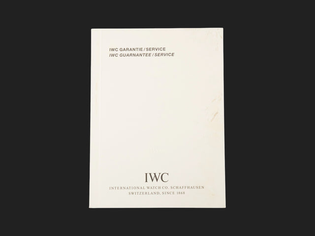 IWC Warranty Booklet