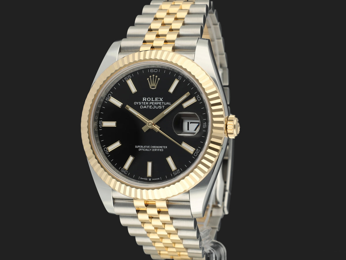 Rolex Datejust 41 Gold/Steel Black Dial 126333 99% NEW (1)