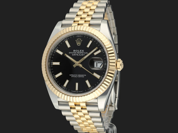 Rolex Datejust 41 Gold/Steel Black Dial 99%