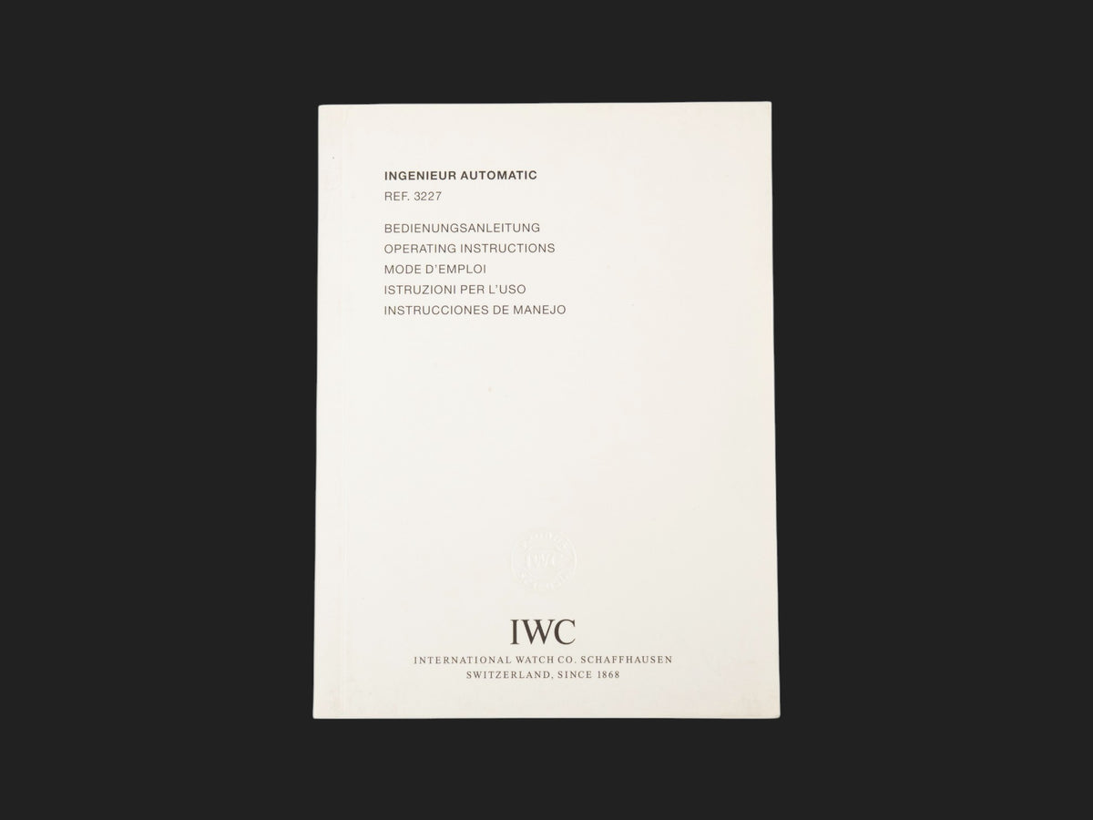 IWC Operating Instructions Ingenieur Automatic (1)