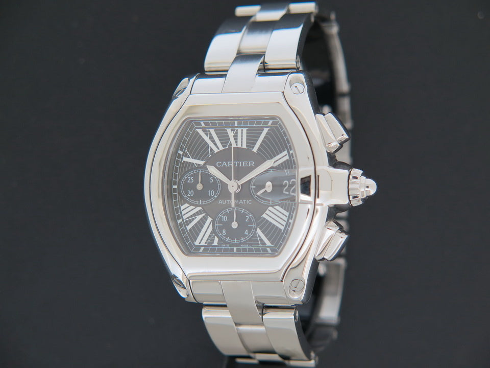 Cartier Roadster XL Automatic Chrono Black Dial 2618 (1)