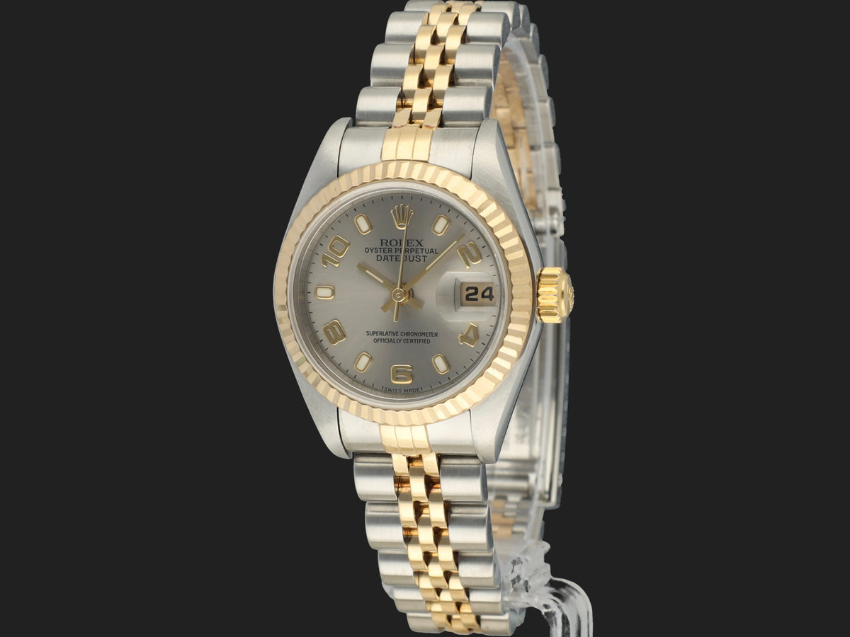 Rolex Lady-Datejust 26 Gold/Steel Grey Dial 79173 (1)