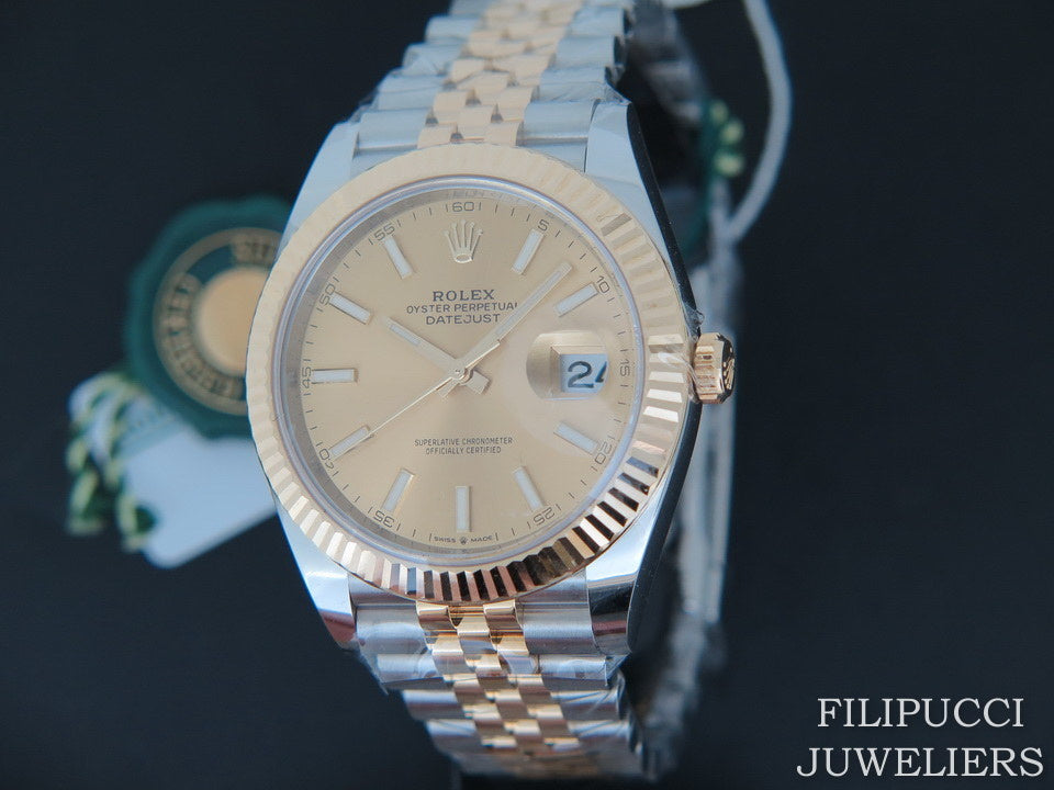 Rolex Datejust 41 Gold/Steel Champagne Dial 126333 NEW 2020 (1)