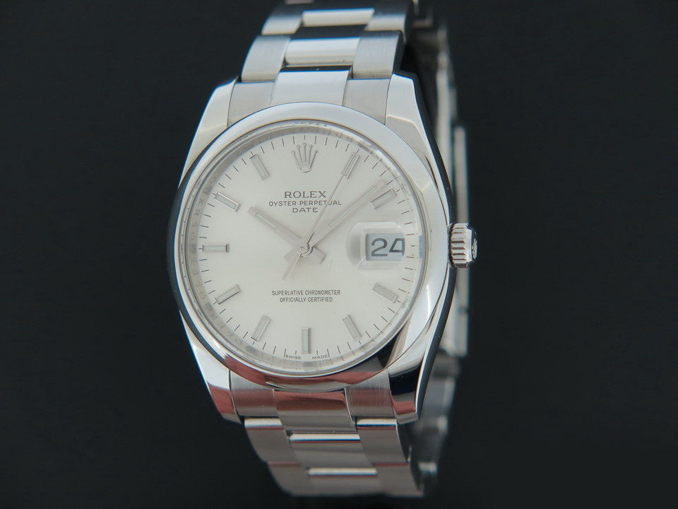 Rolex Date Silver Dial 115200     (1)