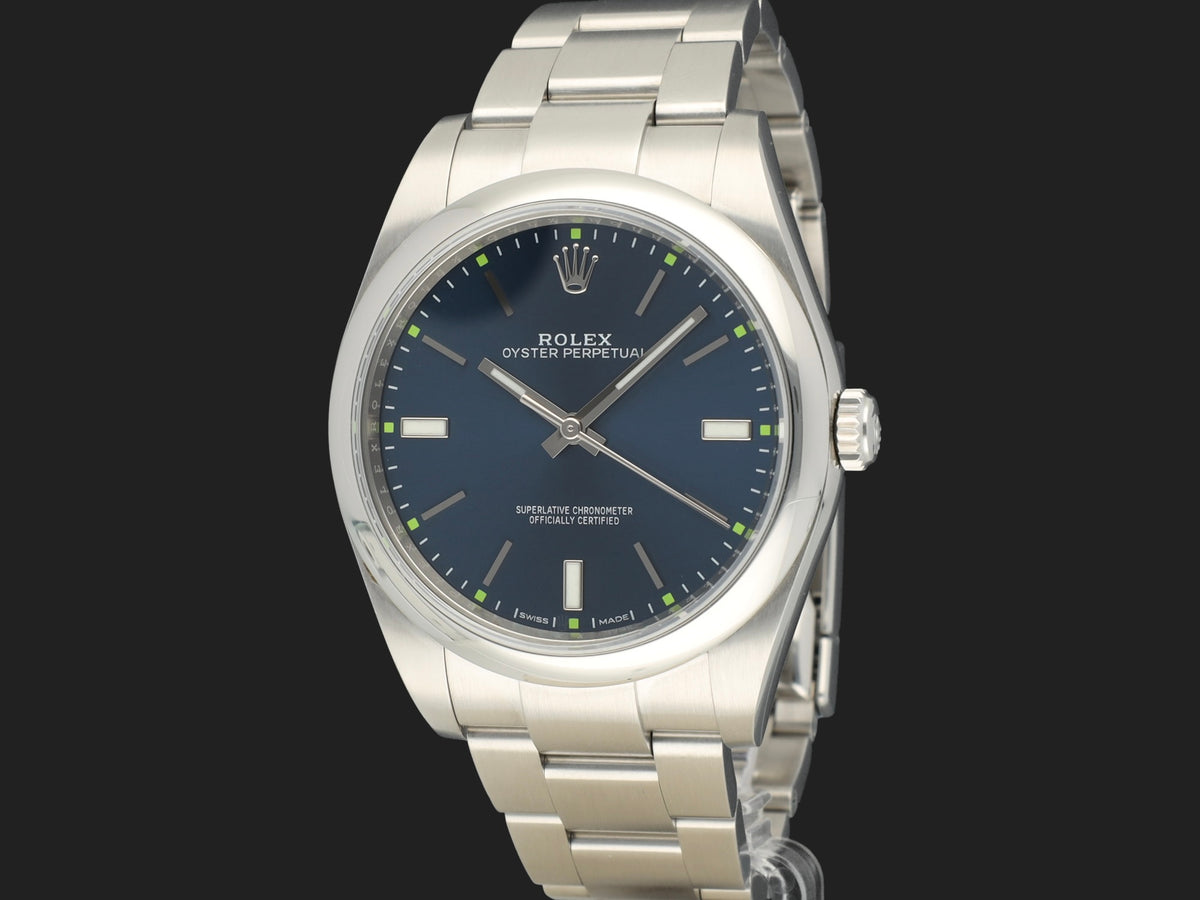 Rolex Oyster Perpetual 39 Blue Dial 114300 (1)