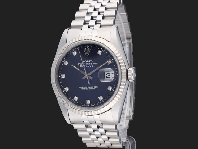Rolex Datejust Blue Vignette Diamond Dial