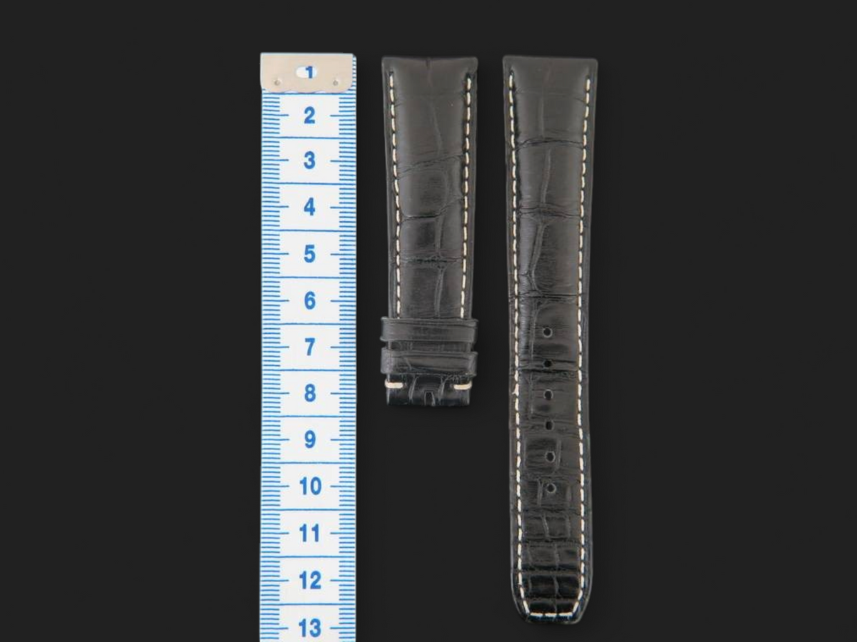 Baume & Mercier Black Crocodile Leather strap 21-18mm (1)
