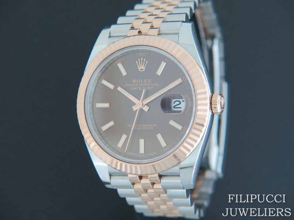 Rolex Datejust 41 Everosegold/Steel 126331 Choco Dial (1)