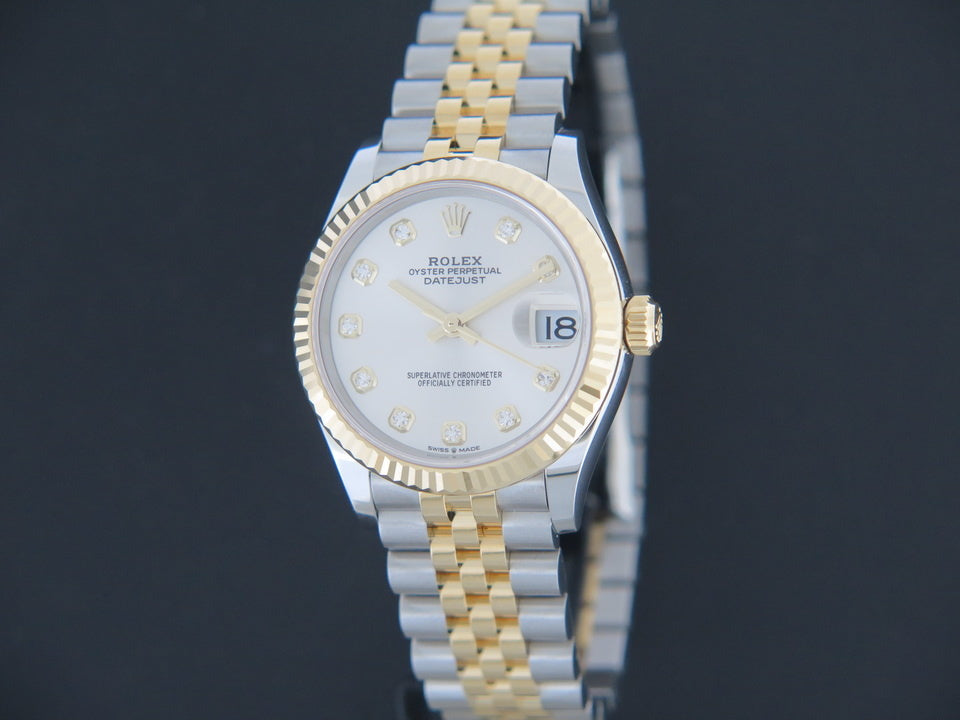 Rolex Datejust Gold/Steel Silver Diamond Dial 278273 NEW (1)