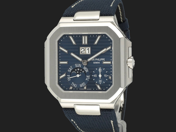Patek Philippe Cubitus Platinum Blue Dial Moonphase Dial 45MM