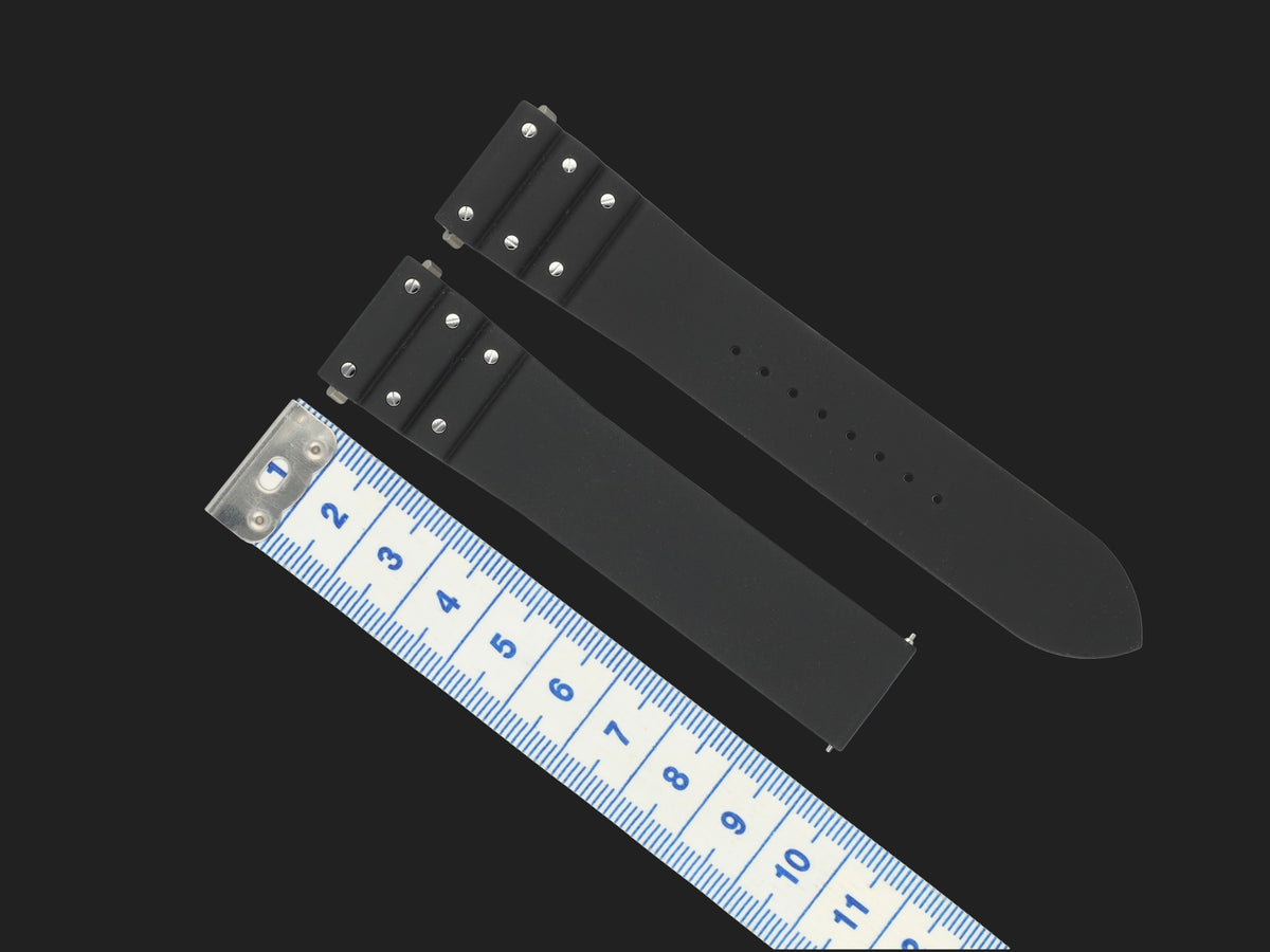 Cartier Black Rubber Strap for Santos Large NEW (1)