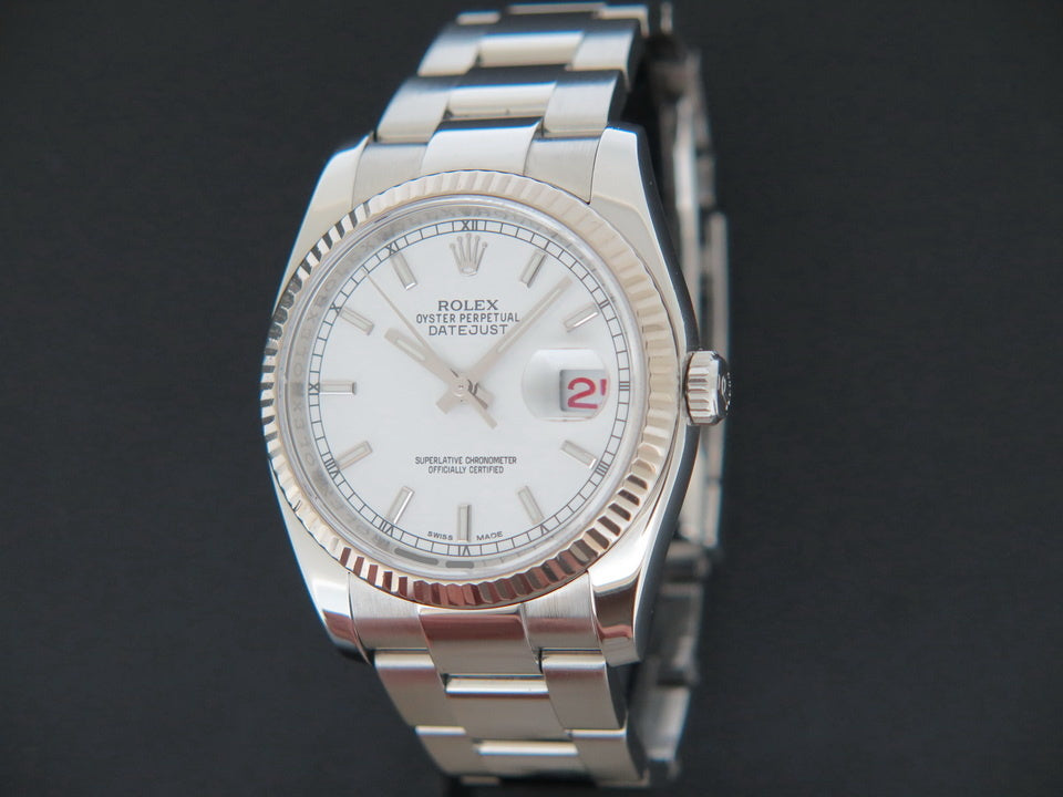 Rolex Datejust White Dial 116234 (1)