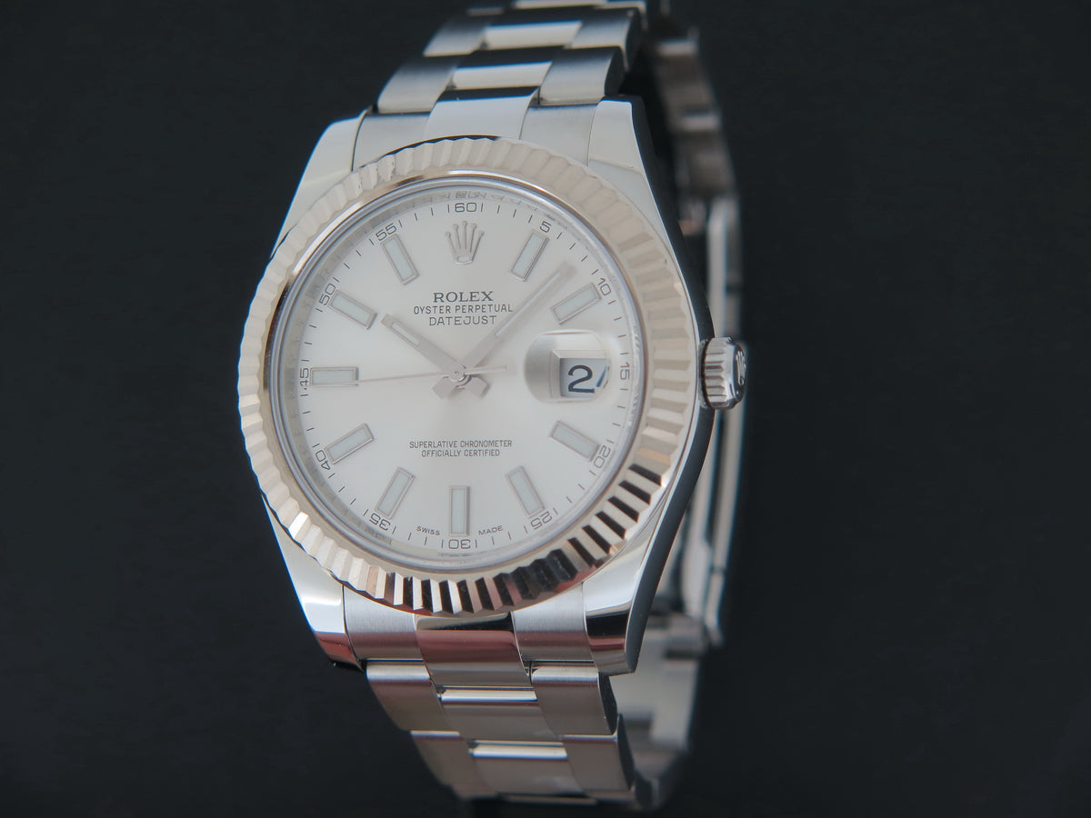 Rolex Datejust II Silver Dial 116334 (1)