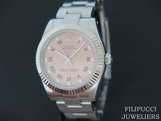 Rolex Oyster Perpetual Pink Diamond Dial 31MM