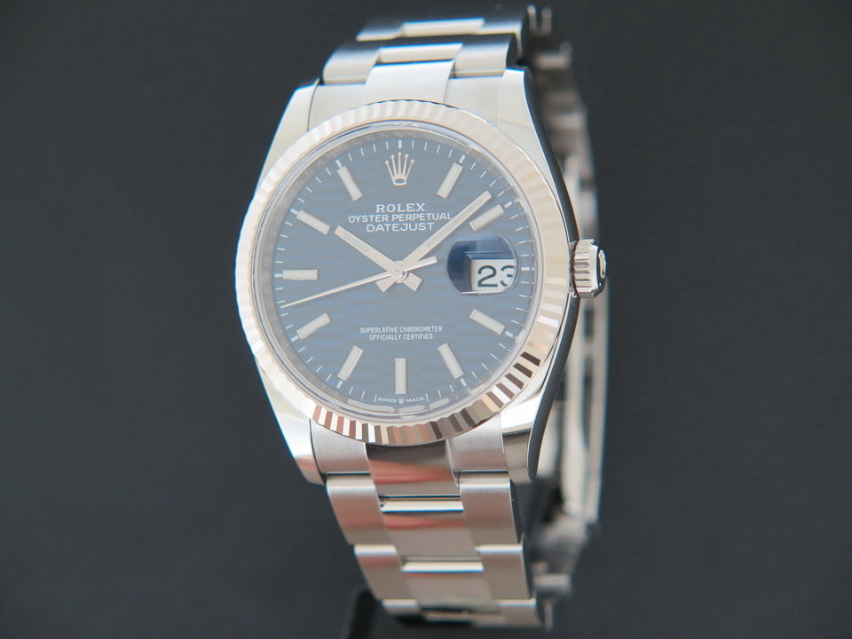 Rolex Datejust Blue Fluted Dial 126234  NEW (1)