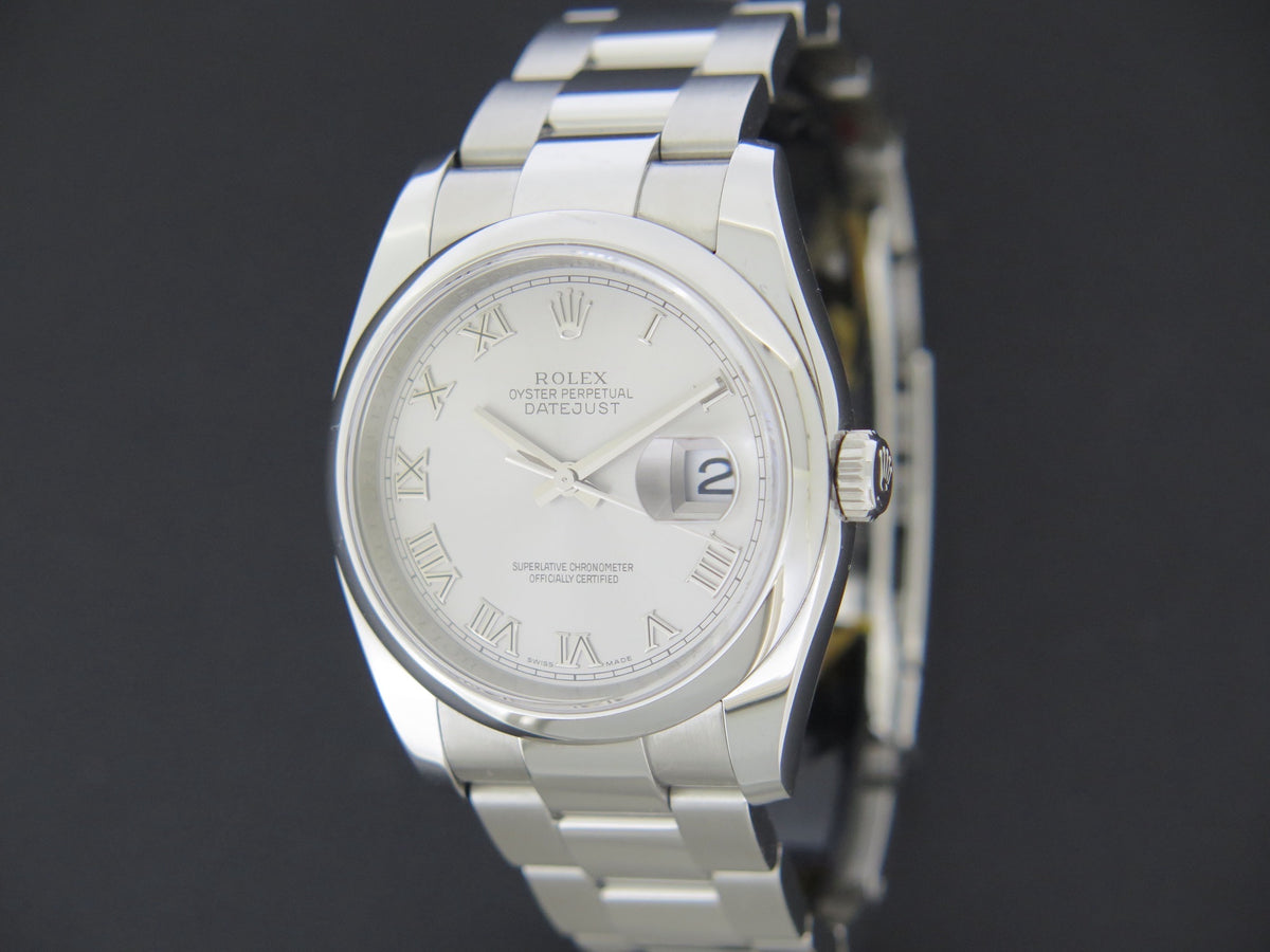 Rolex Datejust Rhodium Roman Dial 116200 (1)