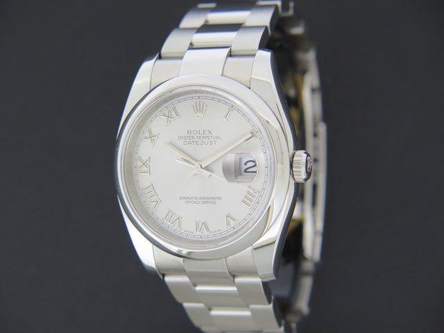 Rolex Datejust Rhodium Roman Dial