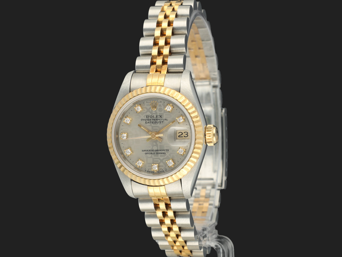 Rolex Lady-Datejust 26 Grey 'Jubilee' Diamond Dial 69173 (1)
