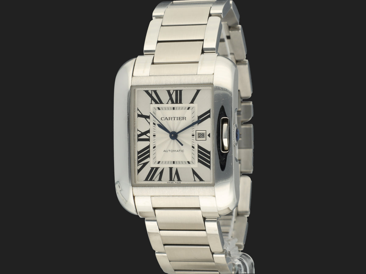 Cartier Tank Anglaise Medium Steel Silver Dial W5310009 (1)