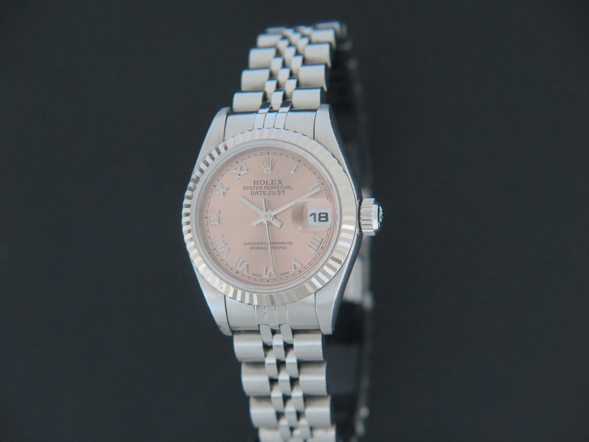 Rolex Lady Datejust Pink Roman Dial 69174 (1)