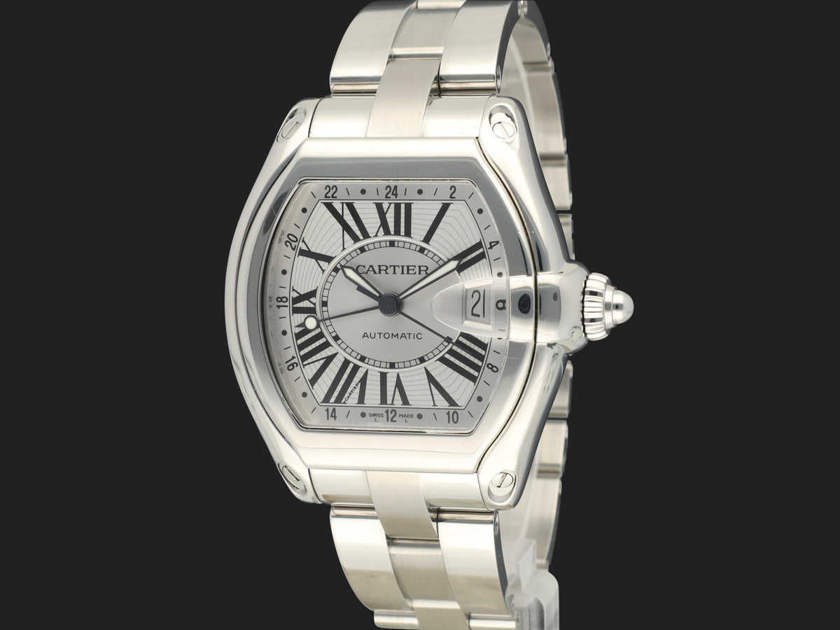 Cartier Roadster XL GMT Silver Dial 2722 (1)