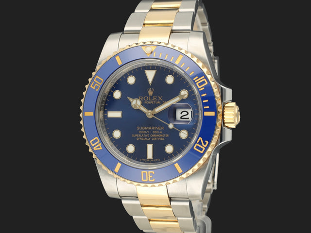 Rolex  Submariner Date Gold/Steel Blue Dial 116613LB