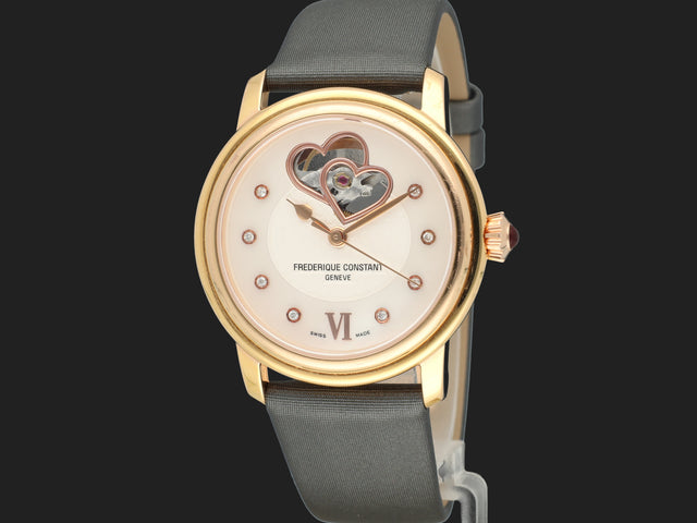 Frederique Constant Ladies Automatic World Heart Federation Gold Plated Mother of Pearl Dial FC-303/310X2P4/5/6