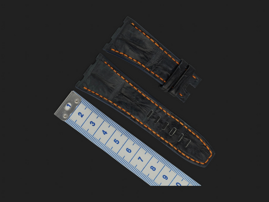 Audemars Piguet Blue Crocodile Leather Strap for Royal Oak Offshore 28MM (1)