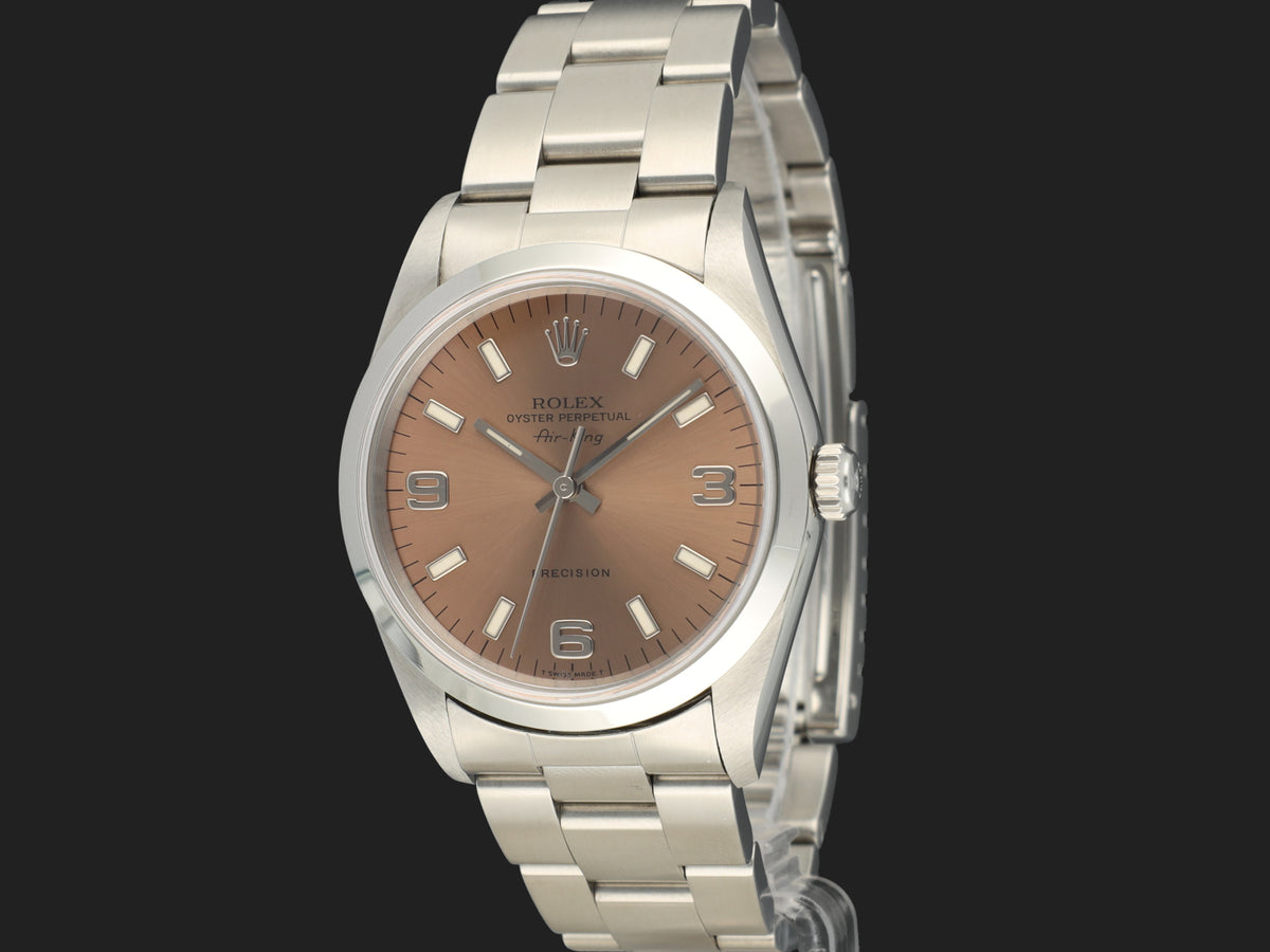 Rolex Air-King 34 Pink Dial 14000 (1)