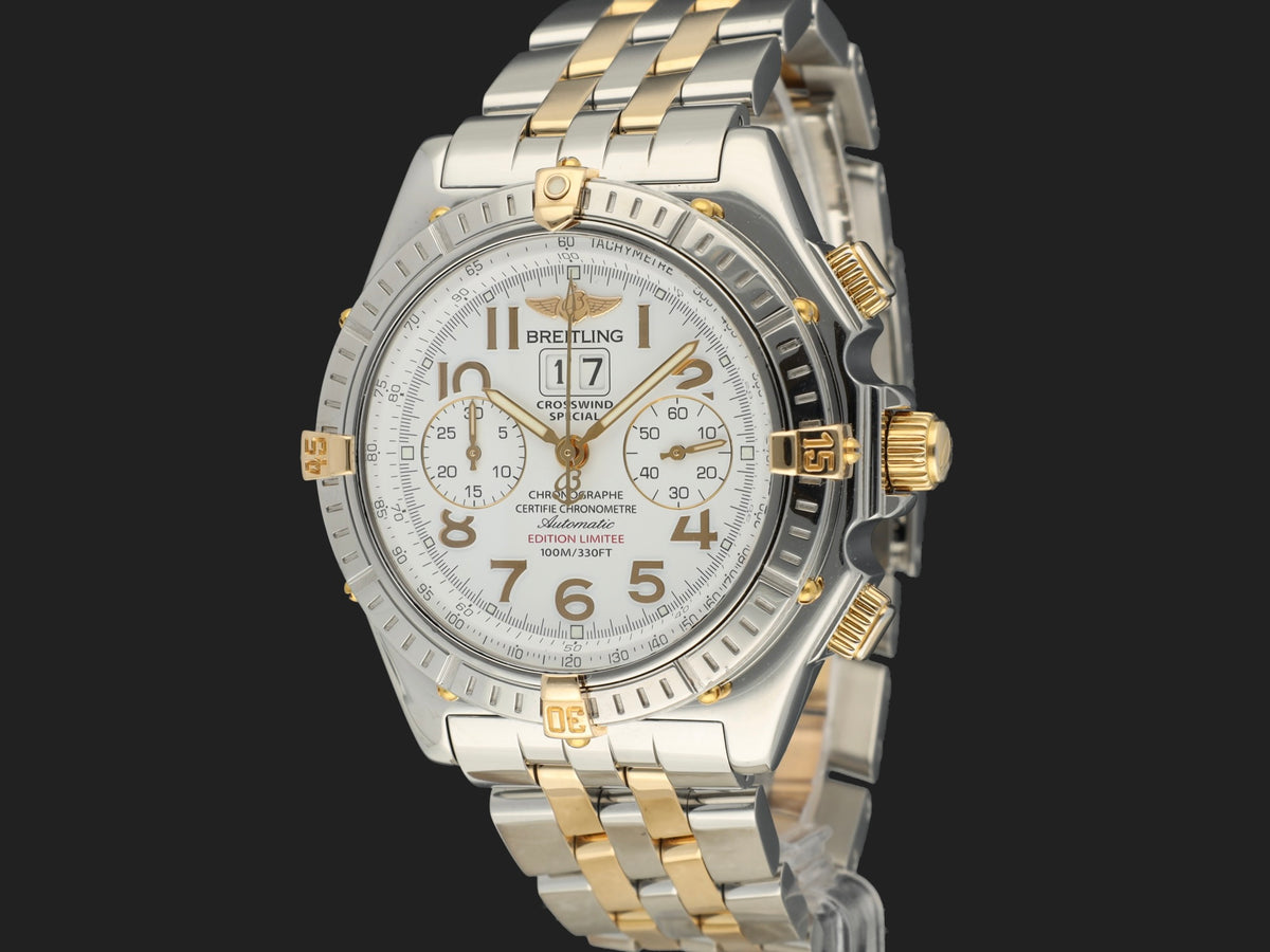 Breitling Crosswind Special Gold/Steel White Dial B44356 (1)