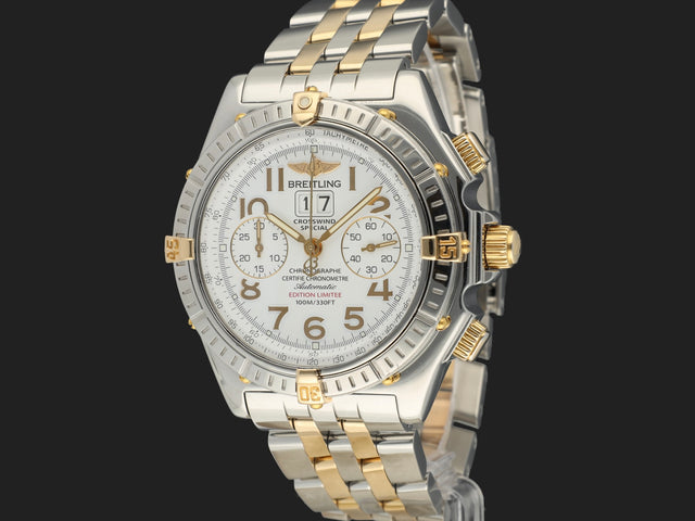 Breitling Crosswind Special Gold/Steel White Dial