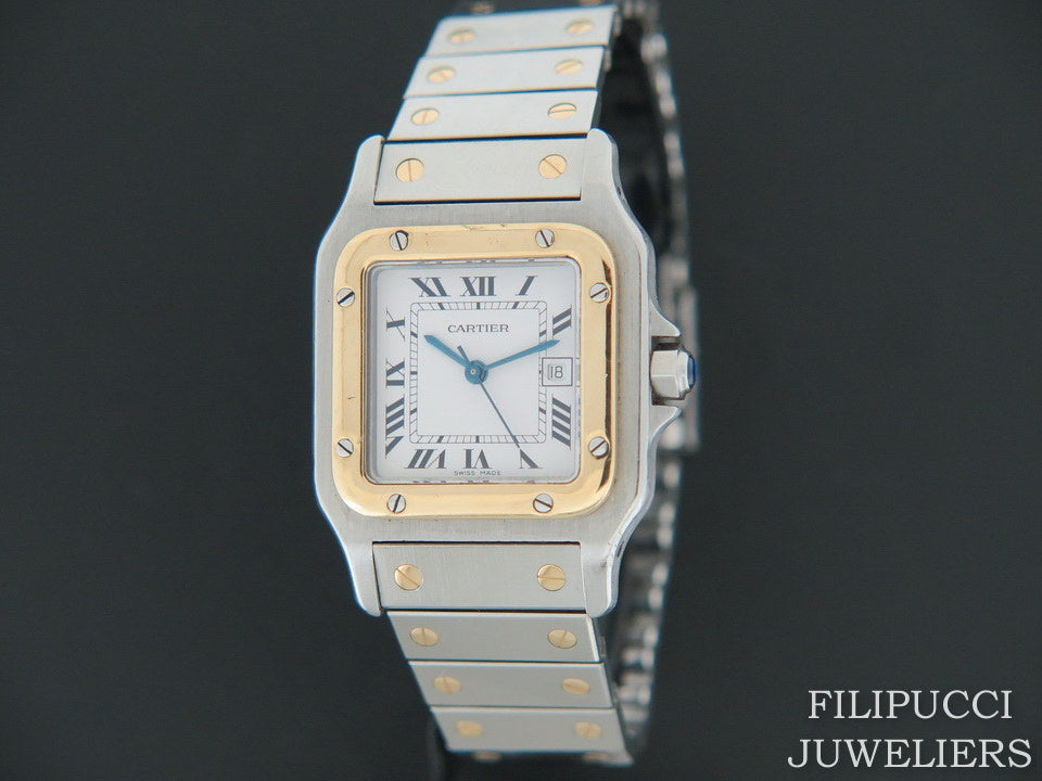 Cartier Santos Galbee Automatic Gold/Steel  (1)