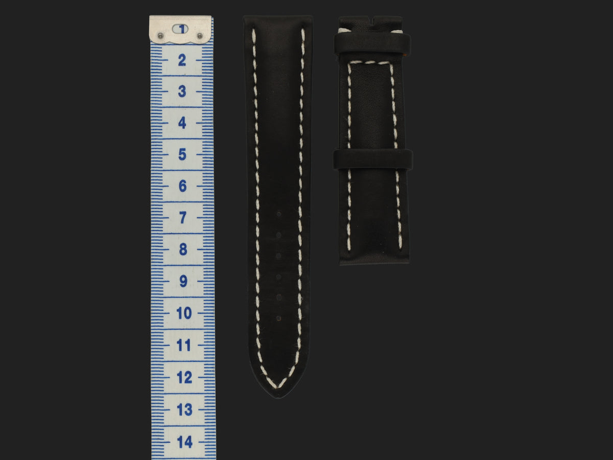 Breitling Black Leather Strap 22-20MM NEW (1)