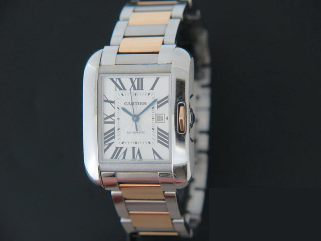 Cartier Anglaise Rosegold/Steel Silver Dial