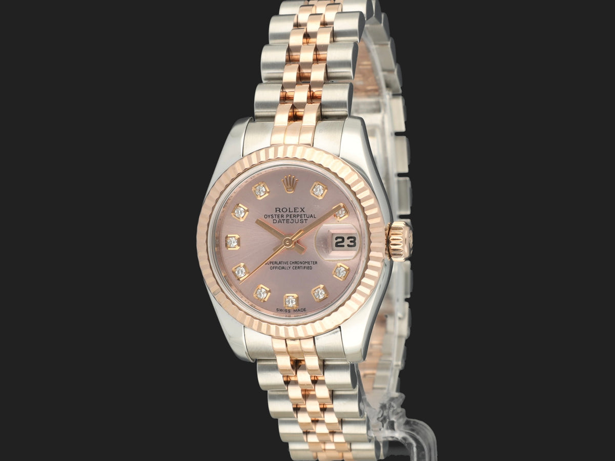 Rolex Lady-Datejust 26 Everose/Steel Pink Diamond Dial 179171 (1)