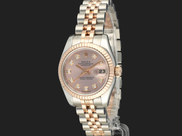Rolex Lady-Datejust 26 Everose/Steel Pink Diamond Dial