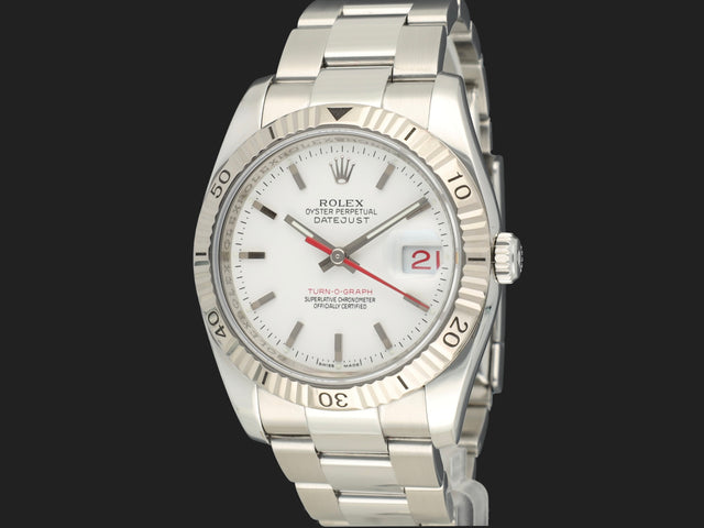 Rolex Datejust 36 Turn-O-Graph White Dial 116264