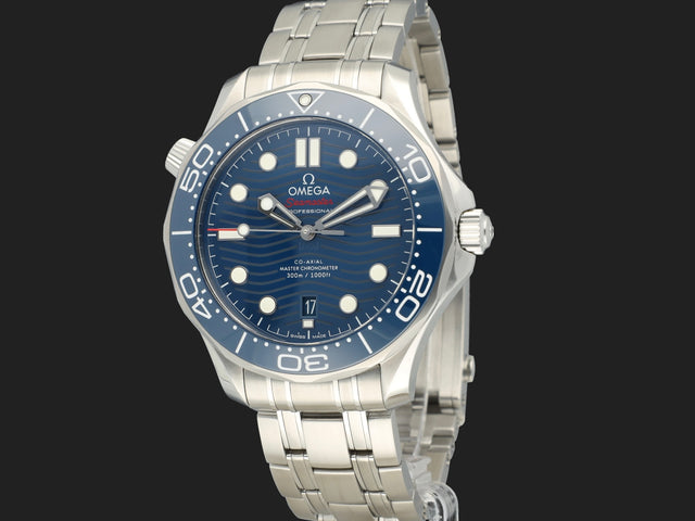 Omega Seamaster Diver 300M Co-Axial Master Chronometer Blue Dial