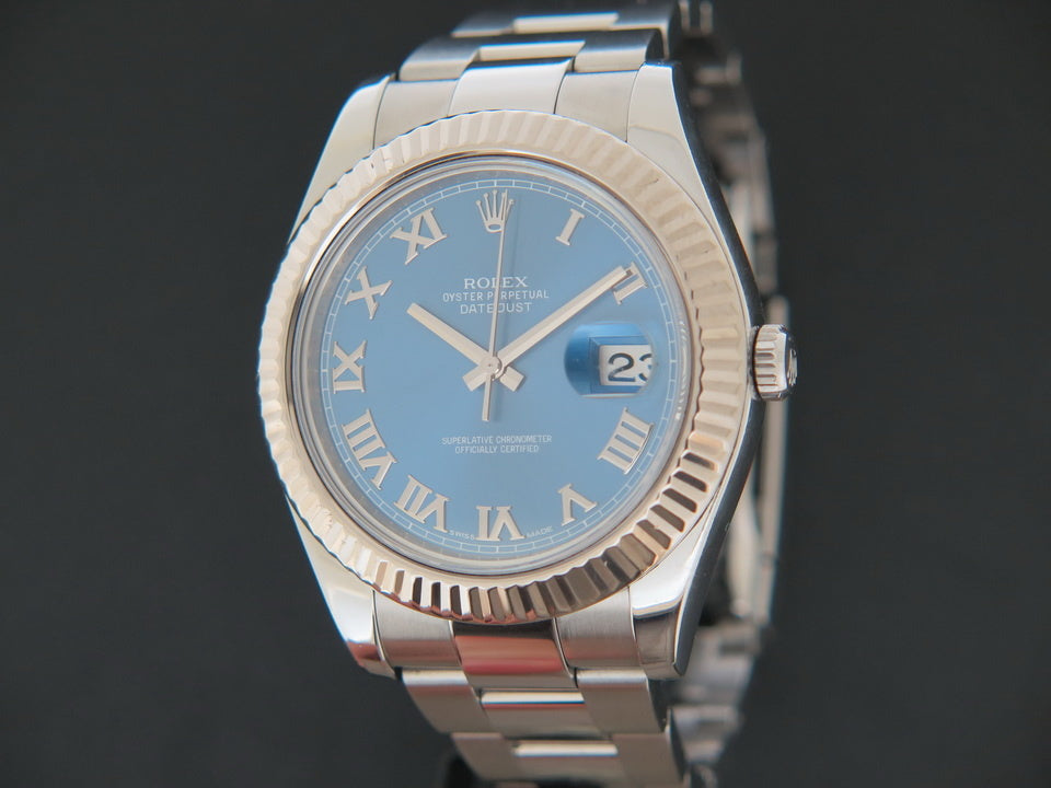 Rolex Datejust II Azzurro Blue 116334 (1)