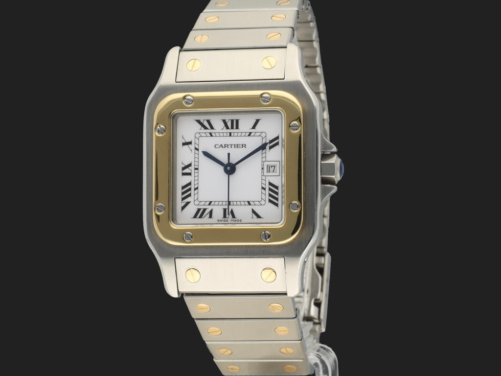 Cartier Santos Carree Automatic Gold/Steel 2961 (1)
