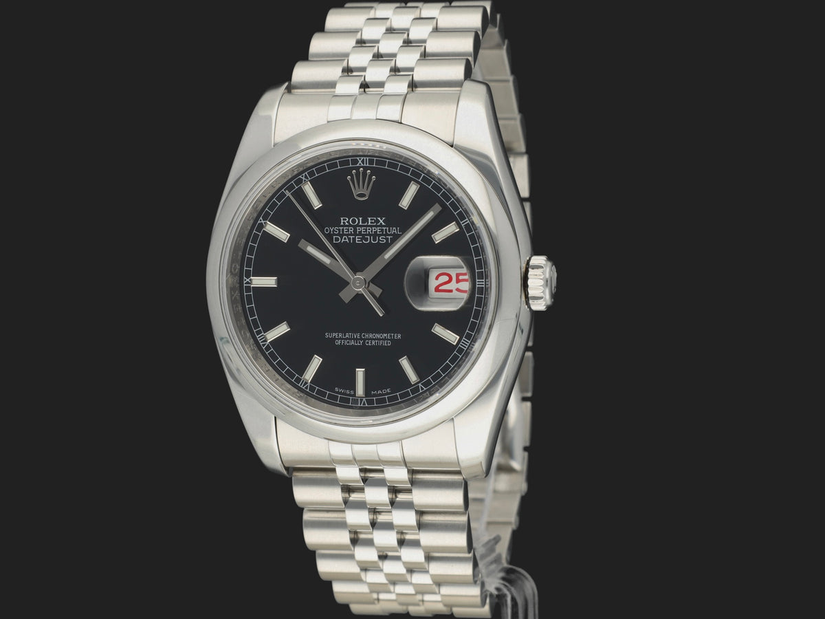 Rolex Datejust 36 Black Dial 116200 (1)
