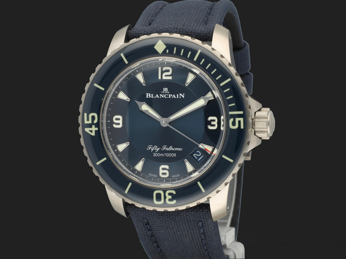 Blancpain Fifty Fathoms Automatique Titanium Blue Dial 45MM 5015-12B40-O52A (1)