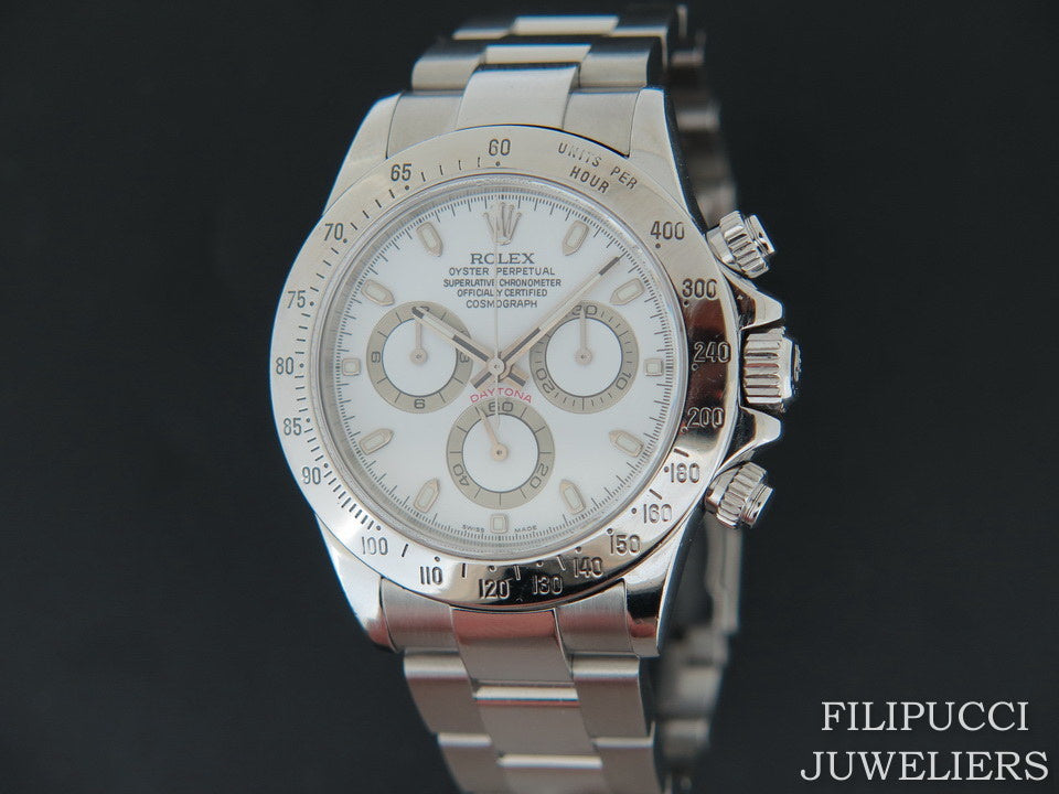 Rolex Daytona White Dial 116520 "P Series"  (1)
