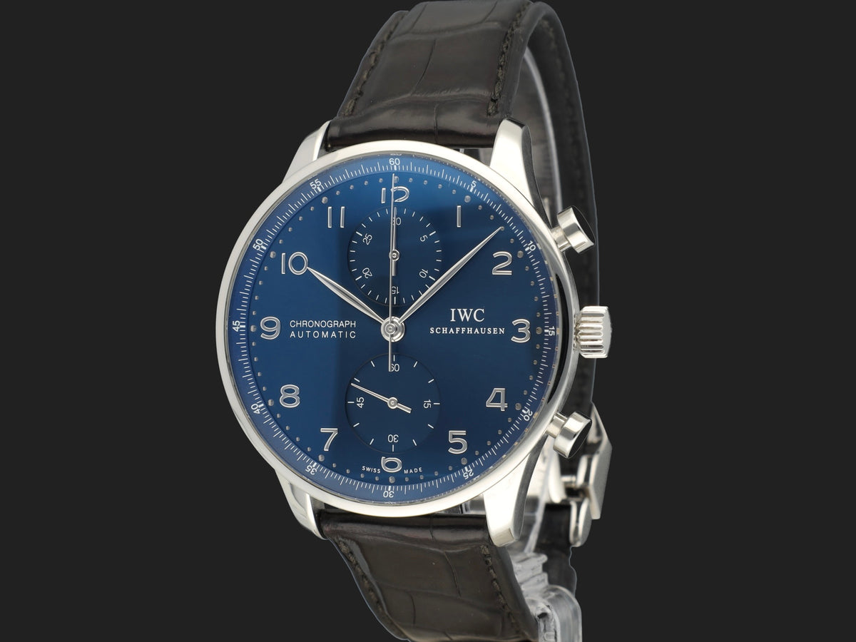 IWC Portugieser Chronograph Blue Dial IW371491 (1)