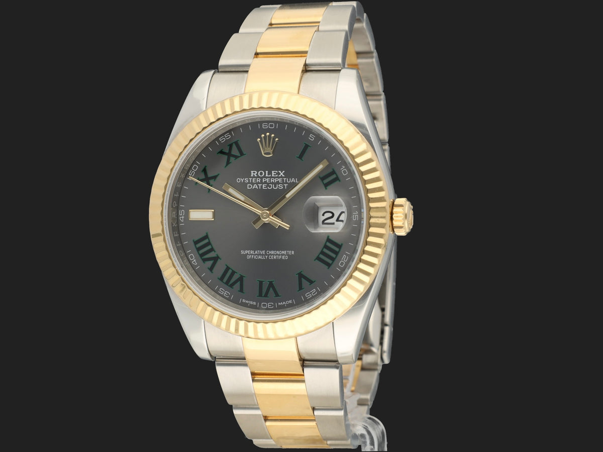 Rolex Datejust 41 Gold/Steel Wimbledon Dial 126333 (1)
