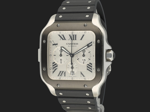 Cartier Santos de Cartier Chronograph Roman Dial WSSA0017