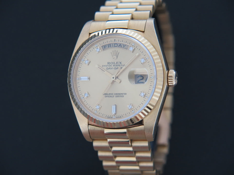Rolex Day-Date Yellow Gold Diamond Dial 18038 126333 (1)