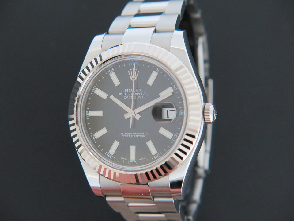 Rolex Datejust II Black  Dial 116334 (1)