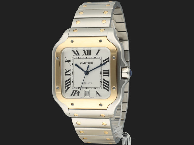 Cartier Santos Large Gold/Steel Roman Dial