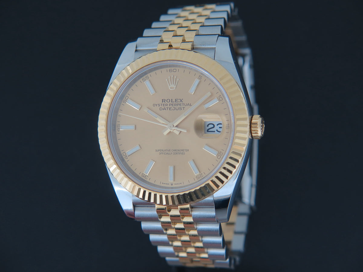 Rolex Datejust 41 Gold/Steel Champagne Dial 126333 (1)